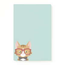 Orange Tabby Hipster Kat Kids Post-it® Notes