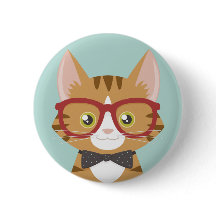 Orange Tabby-Hipster-Katzen-Illustration