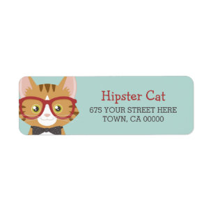 Orange Tabby-Hipster-Katzen-Kinder
