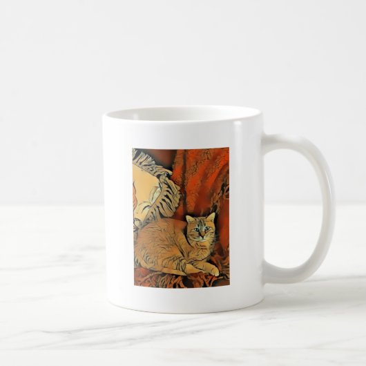 Orange Tabby Kaffeetasse (Rechts)
