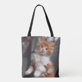 Orange Tabby-Kätzchen Tasche (Rückseite)