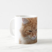 Orange Tabby-Katze Kaffeetasse (Vorderseite Links)