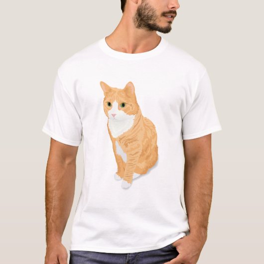 Orange Tabby-Katze T-Shirt (Vorderseite)