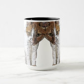 Orange Tabby-Katze Tasse (Zentrum)