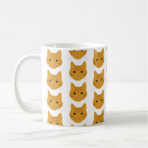 Orange Tabby Katzen auf Tasse