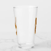 Orange Tabby-Katzen-Glas-Trommel Glas (Links)