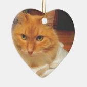 Orange Tabby Keramikornament (Rechts)