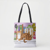 Orange Tabby Kitchen Counter Top Cat Tasche (Vorderseite)
