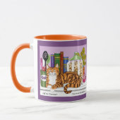 Orange Tabby Kitchen Counter Top Tasse (Links)