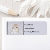 Orange Tabby Kitten Painting - Originelle Katze Ku (Insitu)