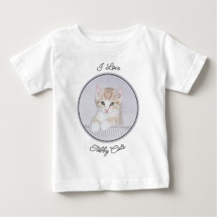 Orange Tabby Kitten Painting - Originelle Katze Ku Baby T-shirt