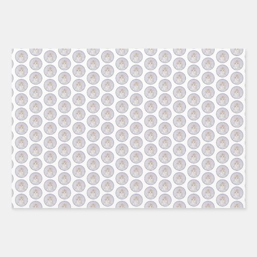 Orange Tabby Kitten Painting - Originelle Katze Ku Geschenkpapier Set (Vorderseite 2)