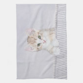 Orange Tabby Kitten Painting - Originelle Katze Ku Handtuch (Vertikal)