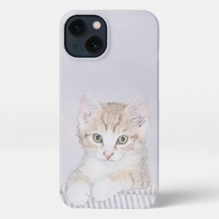Orange Tabby Kitten Painting - Originelle Katze Ku iPhone 13 Hülle