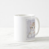 Orange Tabby Kitten Painting - Originelle Katze Ku Kaffeetasse (VorderseiteRechts)