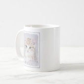 Orange Tabby Kitten Painting - Originelle Katze Ku Kaffeetasse (Vorderseite Links)