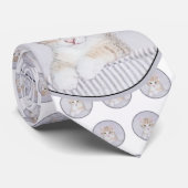 Orange Tabby Kitten Painting - Originelle Katze Ku Krawatte (Gerollt)