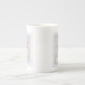 Orange Tabby Kitten Painting - Originelle Katze Ku Porzellantasse (Vorderseite)