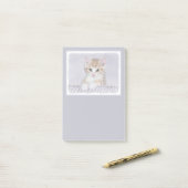 Orange Tabby Kitten Painting - Originelle Katze Ku Post-it Klebezettel (Auf Schreibtisch)