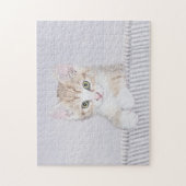 Orange Tabby Kitten Painting - Originelle Katze Ku Puzzle (Vertikal)