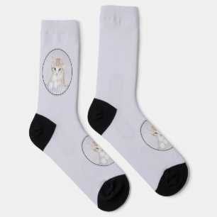 Orange Tabby Kitten Painting - Originelle Katze Ku Socken
