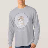 Orange Tabby Kitten Painting - Originelle Katze Ku T-Shirt (Vorderseite)