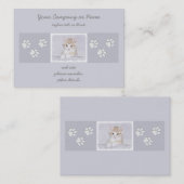 Orange Tabby Kitten Painting - Originelle Katze Ku Visitenkarte (Vorne/Hinten)