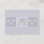 Orange Tabby Kitten Painting - Originelle Katze Ku Visitenkarte (Rückseite)