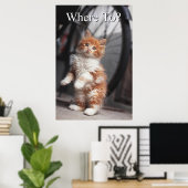 Orange Tabby Kitten Poster (Heimbüro)