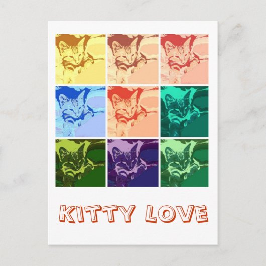 Orange Tabby Kitten Postkarte (Vorderseite)