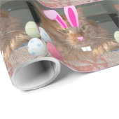 Orange Tabby Kitty Cat Geschenkpapier (Rolleneckpunkt)