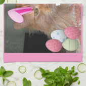 Orange Tabby Kitty Cat Handtuch (Gefaltet)