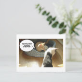 Orange Tabby Kitty Cat Postkarte (Stehend Vorderseite)