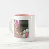 Orange Tabby Kitty Cat Zweifarbige Tasse (Vorderseite Links)
