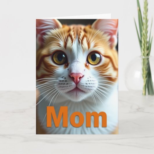 Orange Tabby Mutter Muttertagskarte Karte (Vorderseite)