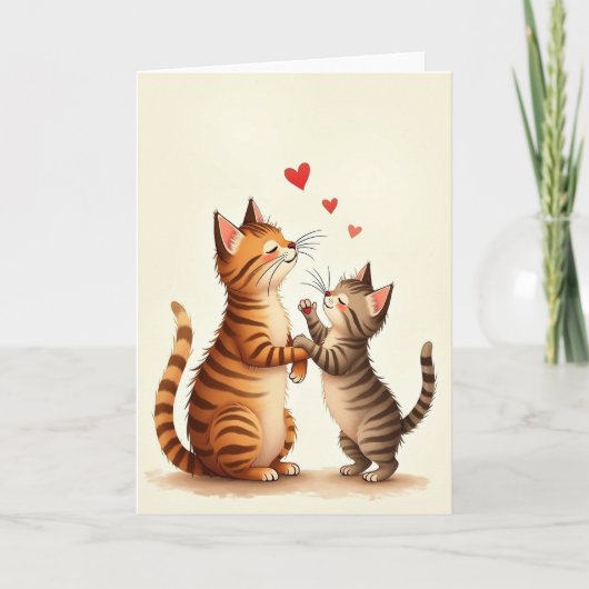 Orange Tabby Muttertagskarte Karte (Vorderseite)