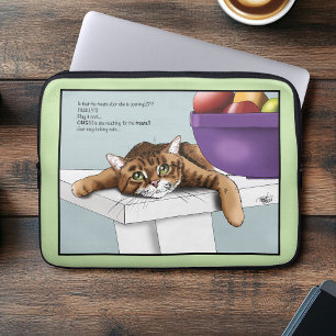 Orange Tabby Niedliche Leckereien Laptopschutzhülle