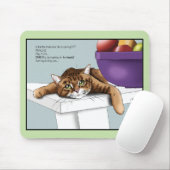 Orange Tabby Niedliche Leckereien Mousepad (Mit Mouse)