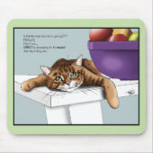 Orange Tabby Niedliche Leckereien Mousepad (Vorne)