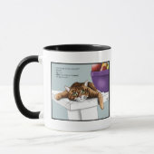 Orange Tabby Niedliche Leckereien Tasse (Links)