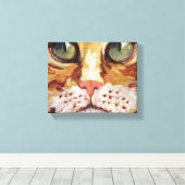 Orange Tabby Painting Detail Canvas Print Leinwanddruck (Insitu (Holzboden))