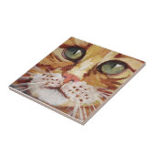 Orange Tabby Painting Detail Keramik Tile Fliese (Seite)