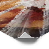 Orange Tabby Painting Detail Poster (Ecke)