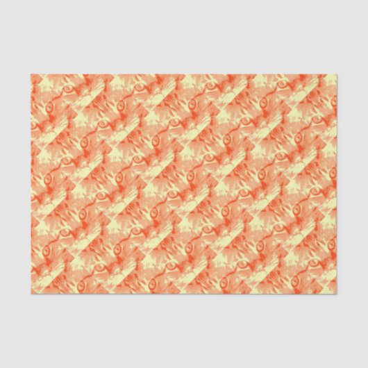 Orange Tabby Pop Art Art Seidenpapier (Vorderseite)