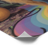 Orange Tabby Rocker Poster (Ecke)