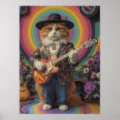 Orange Tabby Rocker Poster (Vorne)