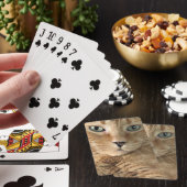 Orange Tabby-Spielkarten Spielkarten (In Situ)