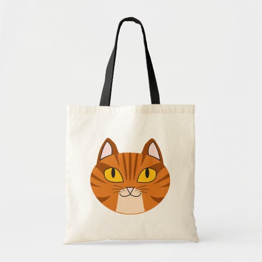 Orange Tabby-Taschen-Tasche Tragetasche (Vorne)