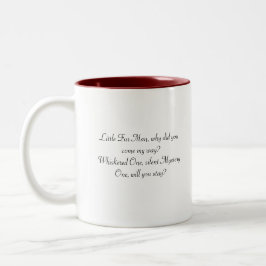 Orange Tabby-Tasse mit Vers Zweifarbige Tasse