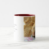 Orange Tabby-Tasse mit Vers Zweifarbige Tasse (Mittel)